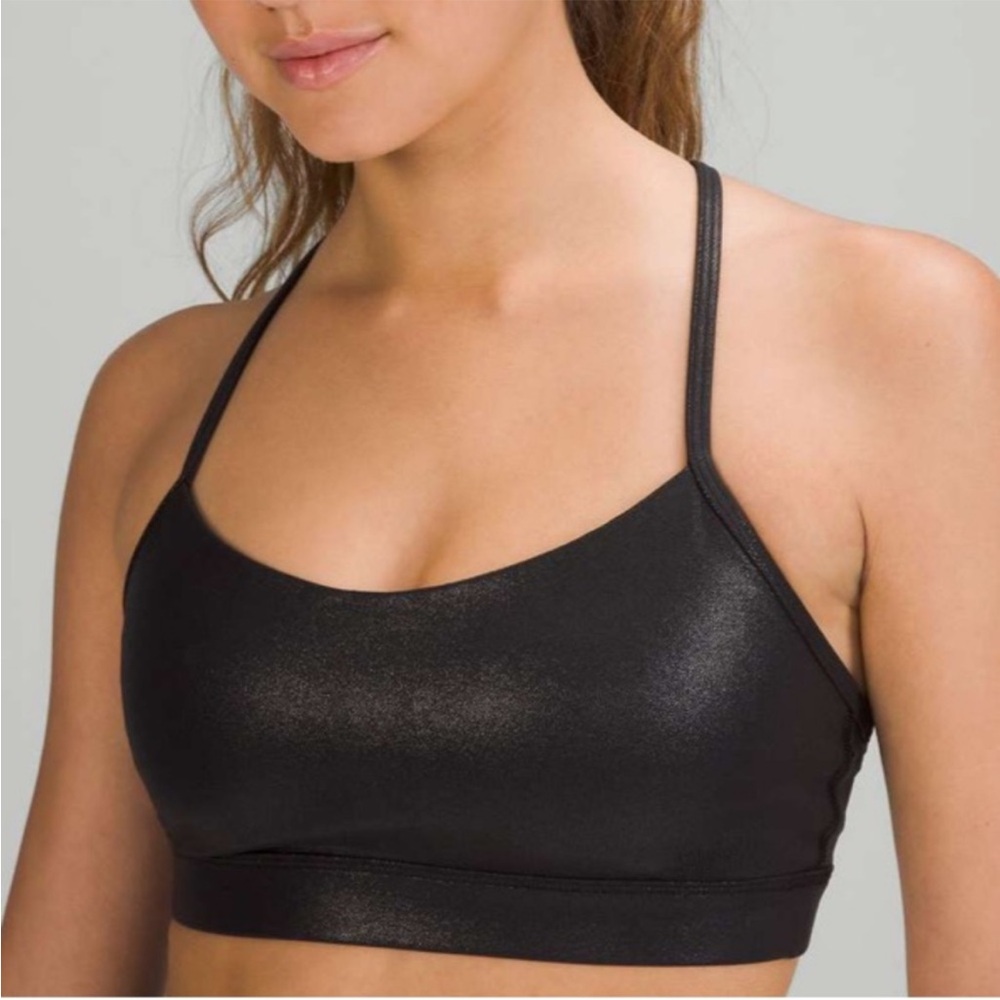 Lululemon Flow Y Nulu Bra Shine *Light Support, A–C Cup
Radiate Foil Print Black